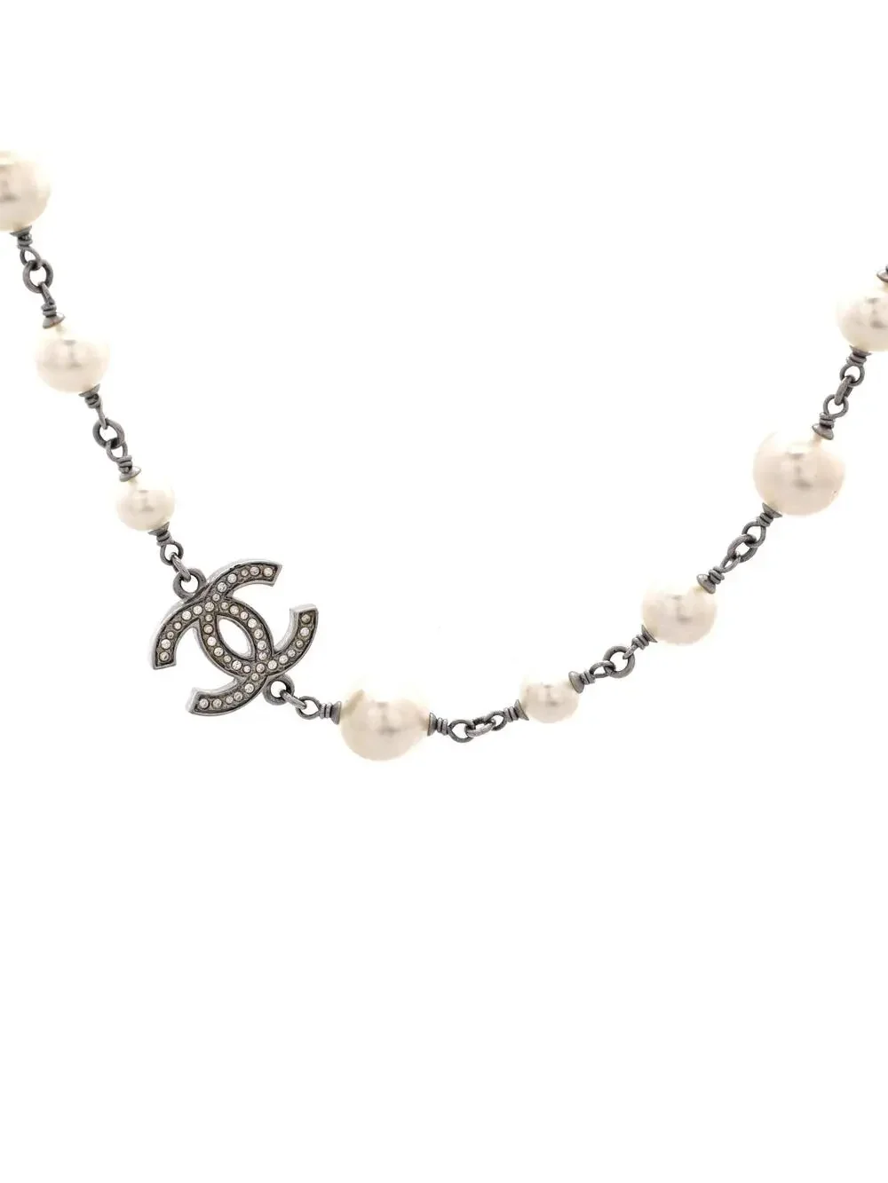 Chanel Cc Station Long Necklace Metal #303959C15B